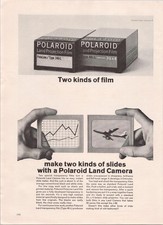 Polaroid Land Projection Film Vintage Print Ad 1962 Camera Slides PolaLine Type