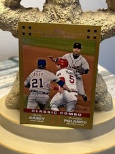 2007 Topps Classic Combo Gold /2007 Sean Casey Placido Polanco Albert Pujols
