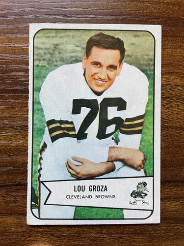 Lou Groza #52 1954 Bowman card