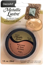 DecoArt Metallic Lustre Wax Finish 1oz-Rose Gold