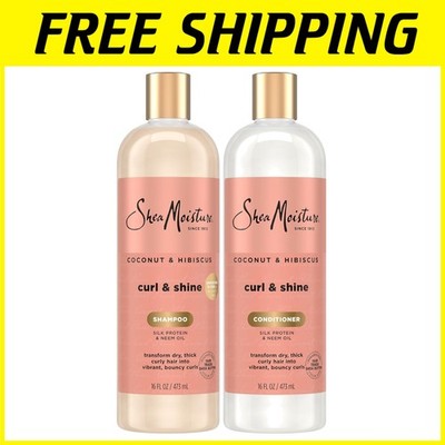Shea Moisture Coconut & Hibiscus Shampoo & Conditioner Set