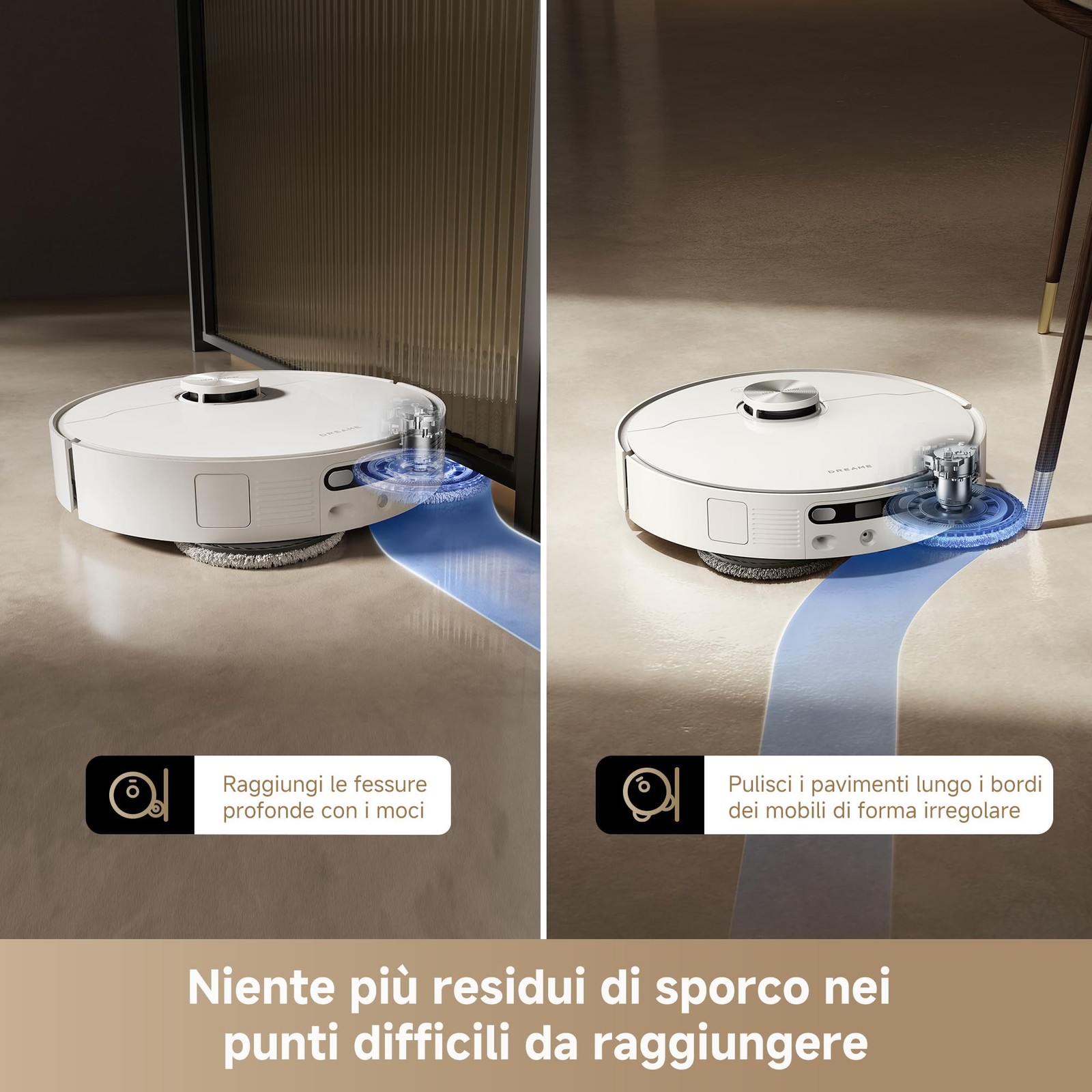 DREAME L40 Ultra AE Robot Aspirapolvere Lavapavimenti Aspirazione 190 Pa Auto foto 4