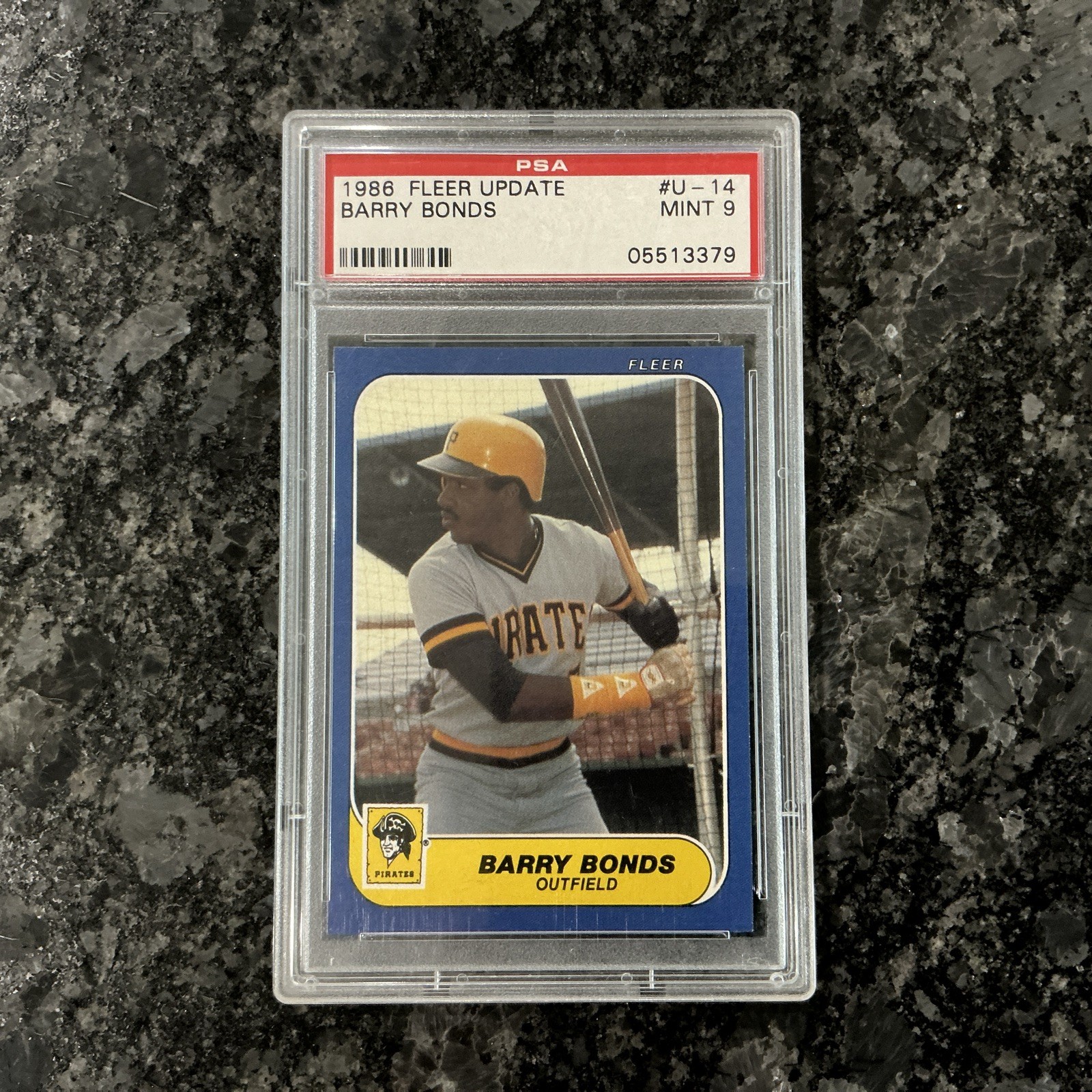 1986 Fleer Update Barry Bonds #U-14 PSA 9 MINT