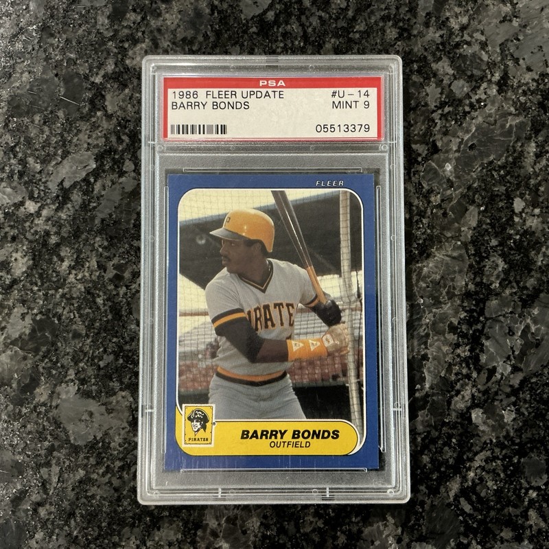 1986 Fleer Update Barry Bonds #U-14 PSA 9 MINT