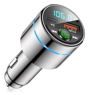 FM Transmitter for Car Bluetooth 5.3, All-Metal PD 20W & QC3.0 18W Fast