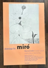 JOAN MIRO - DRAWINGS - HAYWARD GALLERY LONDON - 1979 - 30" X 20"