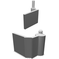 Set Cerniere Porta per Mercedes Hymer S700 Abitazione Stampate 3D Parti