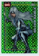 2026 Topps Chrome Marvel Comics Green X-Fractor /99 Silver Sable #158 1l2l