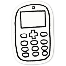 'Mobile Phone' Decal Stickers (DW014943)