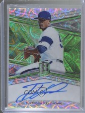 2019 Chronicles Spectra Signatures Neon Green Prizm 22/25 Thyago Vieira Auto 0w7