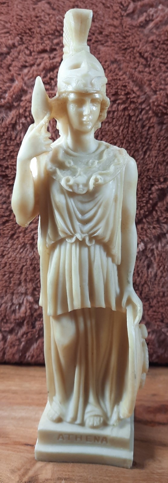 Athena Greek Warrior Statue Made In Greece Vintage Greek Mythology 9.75