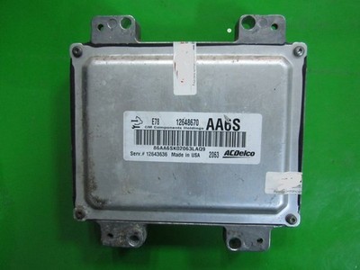 ECU Engine Control Unit Opel Insignia 1.4 12648670 AA6S ACDELCO E78