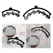 Hi Hat Tambourine Percussion Snare Tambourine Multifunctional with Wing Nut