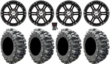 ITP SS212 14" Wheels Black 30" Bogger Tires Can-Am Renegade Outlander