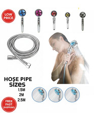 Turbo High Pressure Shower Head 360° Rotated Powerful Water Saving Hand Spray UK