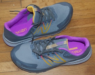 NEW BALANCE WOMEN'S DYNASOFT NITREL V5 TRAIL RUNNING SHOE GREY ROSE SIZE 11B