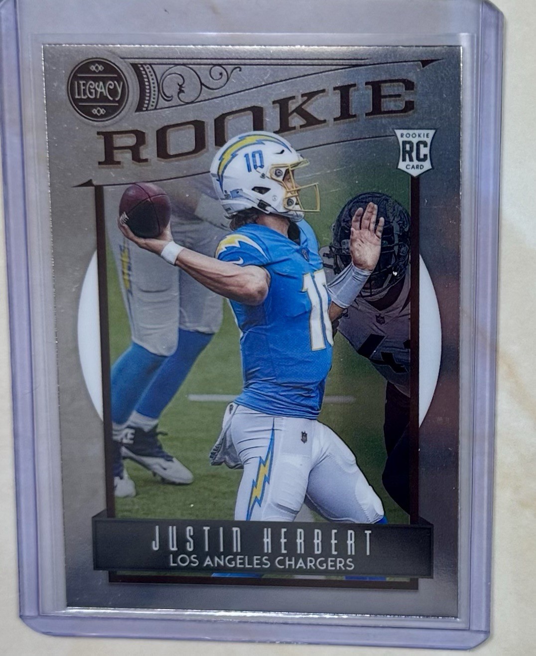 2020 Panini Chronicles Legacy Justin Herbert Rookie #203 Chargers RC
