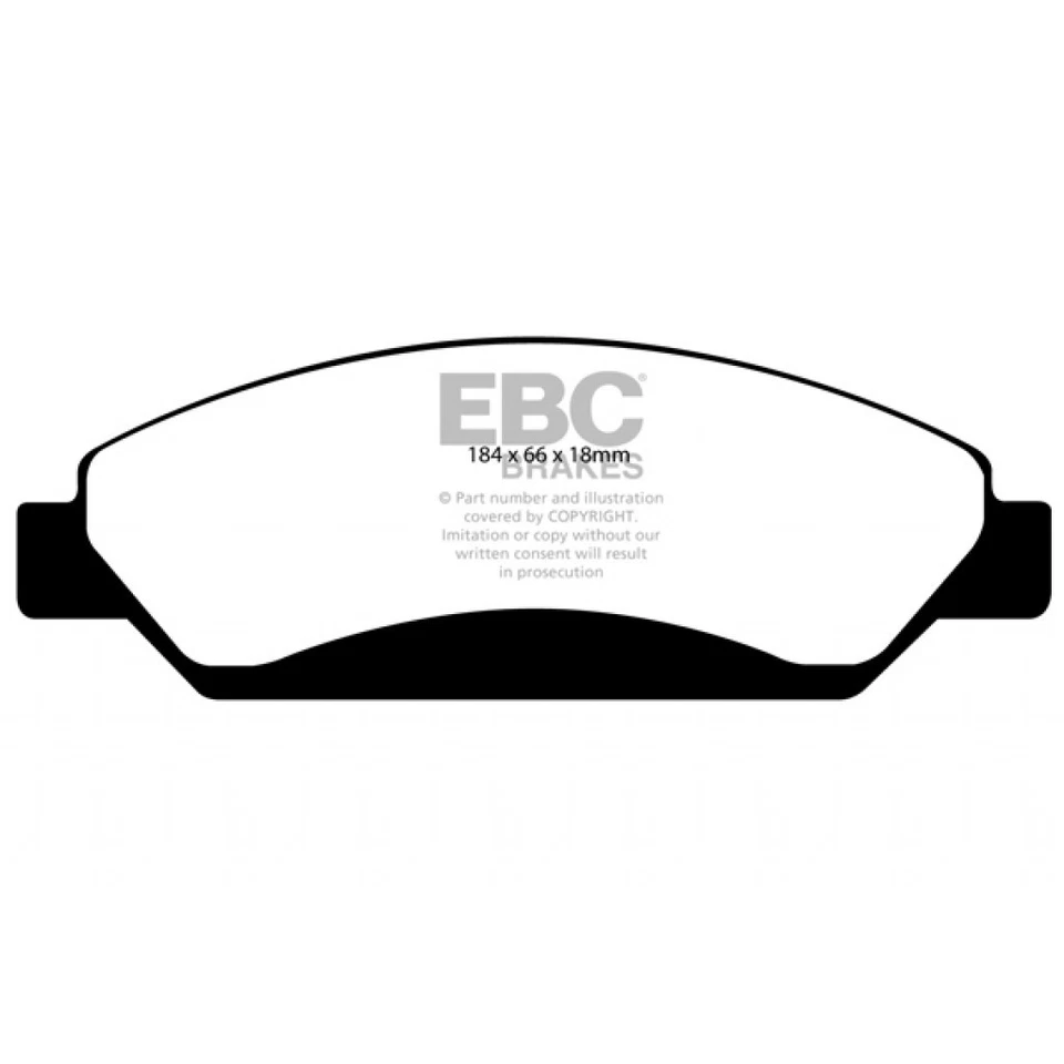 EBC For Chevy Silverado 1500 Classic 2007 Front Brake Pads Greenstuff 6.2 2WD - Imagem 2 de 4