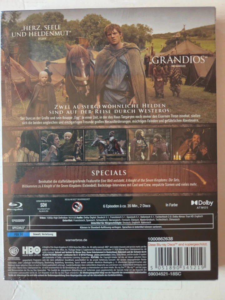 HBO ORIGINAL A KNIGHT OF THE SEVEN KINGDOMS - ERSTE STAFFEL - BLURAY; NEU; OVP - Bild 4 von 4