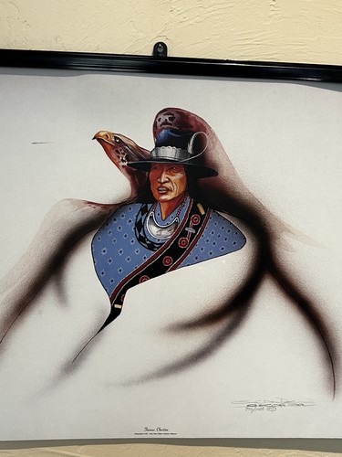 Gary White Deer Forever Choctaw Signed Lithograph 770/1000 Native Art 25x18.5 - Picture 4 of 12