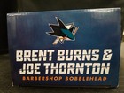 BRENT BURNS JOE THORNTON Bobblehead San Jose Sharks SGA 2018 BARBERSHOP NIB — photo 4