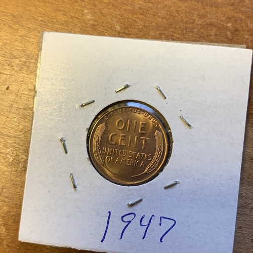 Wheat pennies 1940 1941 1942 1943 1944 1945 1946 1947 1948 1949 AU/BU lot - Imagen 17 de 21