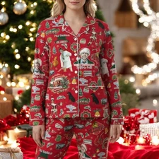 Christmas Griswold Vacation Pajamas Griswold Xmas Pajamas Set Christmas Movie Pa