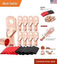 10 pcs 1/0 AWG Ring Terminals Heat Shrink Ideal for All Applications