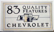 1925 Chevrolet Quality Features Sales Folder Roadster Coach Touring Sedan Coupe