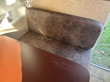 Leather Look RV Dinette Cushion Covers Stretch Camper Cushion Slipcovers New