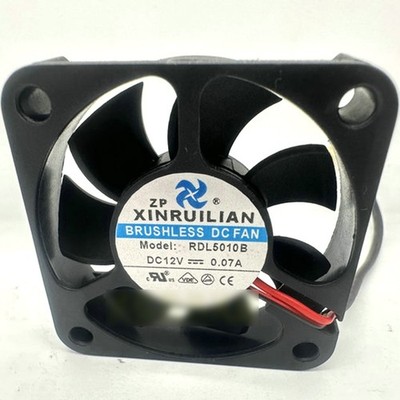 1PCS New XINRUILIAN RDL5010B DC12V 0.07A 2-wire Silent Cooling Fan #vn