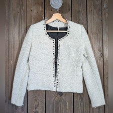 IRO Blazer or Jacket with Metal Accents and Raw Hem 1