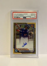 2024 Bowman Chrome - Vladi Guerrero PSA 10 Gold Shimmer /50 Auto Bowman 1st