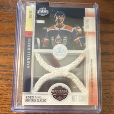 Upper Deck SP Game Used Net Cord Darnell Nurse Mem 35/35 Oilers Heritage Classic