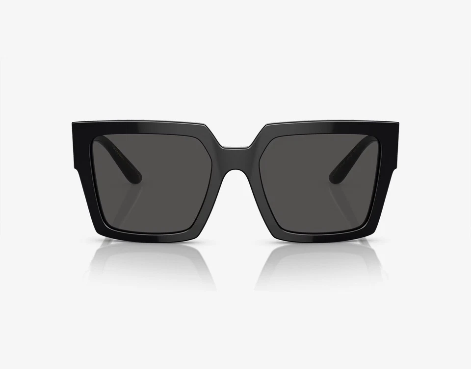 Gafas de sol Dolce & Gabbana para mujer DG4446B 501/87 53 mm negras - lentes gris oscuro - NUEVAS Foto 2 de 4