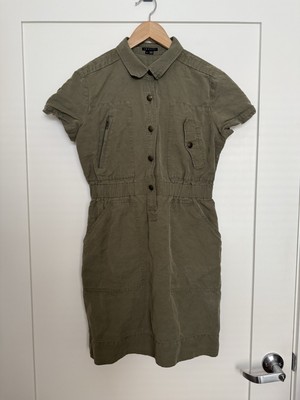 army green cargo dress Guess Cargo Olive Green Fitted Mini Dress Size 4 – The Photo Fashionista main image 1