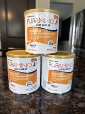  3 Cans PurAmino Jr Vanilla 14.1oz Exp 11/2026