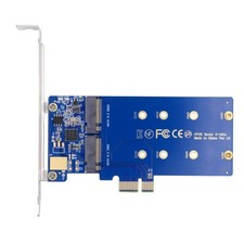 M.2 SSD to PCI-E X1 Adapter 2 SATA SSD to PCIe 3.0/4.0 Expansion Card Adapter...