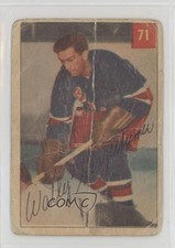 1954-55 Parkhurst Wally Hergesheimer (Premium Ad Back) #71 y8d