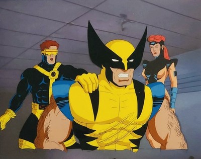 X-Men Animated Series  Wolverine Cyclops Jean Grey Animation Cel Out of the Past