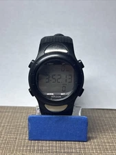 Medline Watch Unisex Black Silver Tone Digital Heart Rate Monitor WR30M