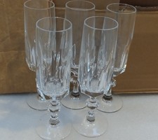 Nachtmann, Serie Alexandra, fünf Champagne Gläser, Sektgläser, oben ca. 4,4 cm