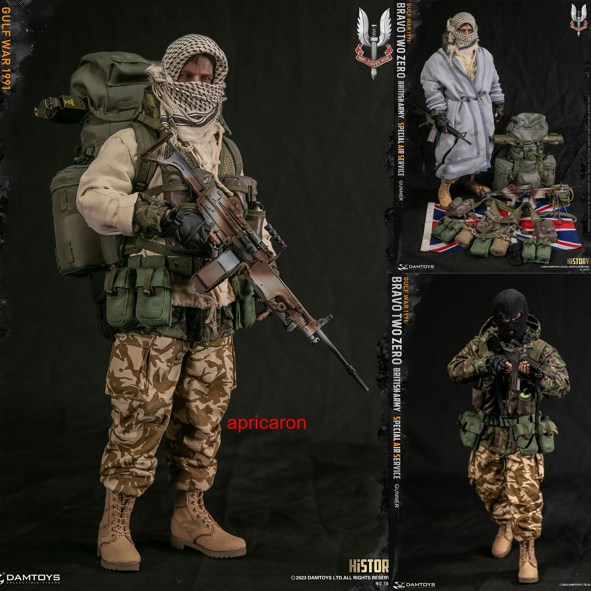 DAMTOYS 78099 Bravo Two Zero British Army SAS Gunner 1/6 Action
