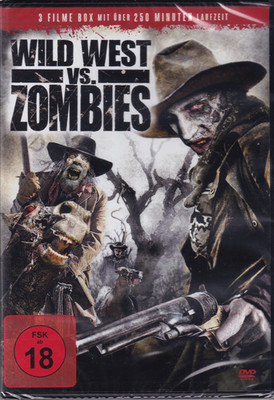 Wild West vs Zombies DVD Box 3 Filme FSK18 Horror Western Blutig Sealed #X1504