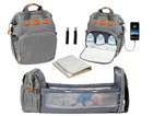 ALTCOAST Diaper Bag Backpack with Detachable Bassinet - Ultimate 3 in 1 Foldable