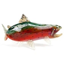 Andy Nichols, Hand Blown Glass Fish, Dated 2010 and Hand Signed with Letter of A