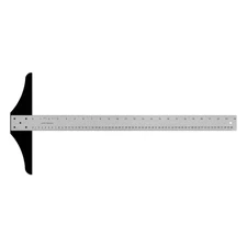 Heavy-Duty Aluminum T-Square for Art Framing & Drafting 24-inch