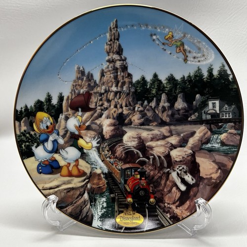 Big Thunder Mountain Disneyland's 40th Anniversary Collectable Plate W/COA - 第 1/5 張圖片