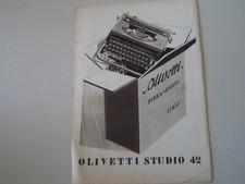advertising Pubblicità 1939 OLIVETTI STUDIO 42