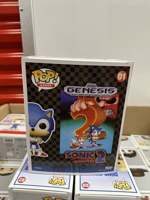  Funko Pop! Game Cover: Sonic The Hedgehog 2 Exclusive Figure  Packed in Hard case : Toys & Games